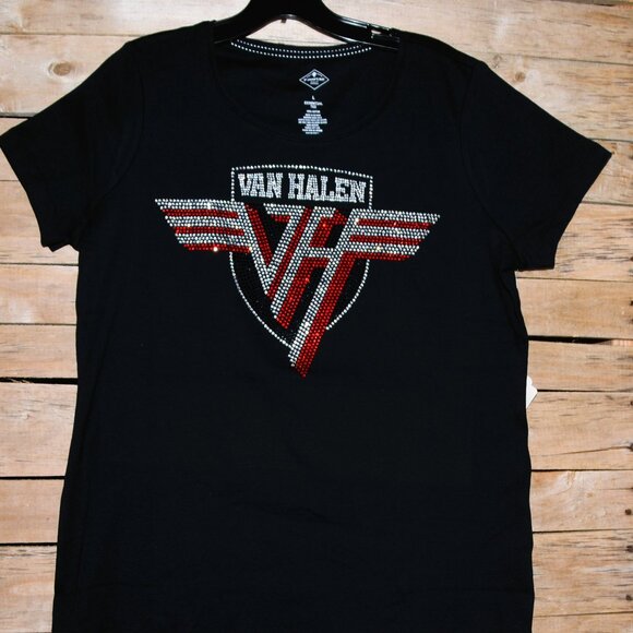 Van Halen rhinestone short sleeved RN shirt XS S M L XL XXL 1X 2X,3X… - Picture 2 of 7